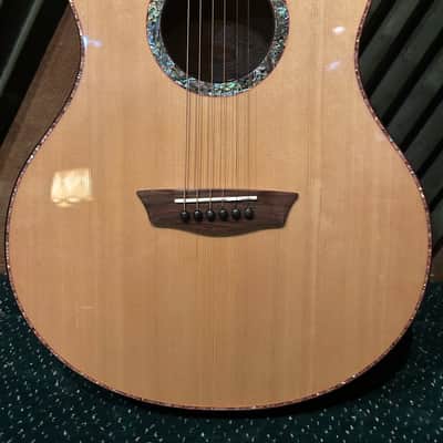 Washburn Bella Elegante S24S Solid Spruce Top Parlor Size Acoustic Guitar image 2
