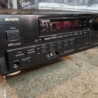 Aiwa Aiwa AV-D25U  vintage 1990s audio/video (A/V) stereo and surround sound receiver 90s  - Black image 4