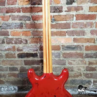 Lotus / Aria Pro II / Matsumoku MIJ Neck-Thru Double Cut Electric Bass  (1970s, Custom Poly Dip) image 9