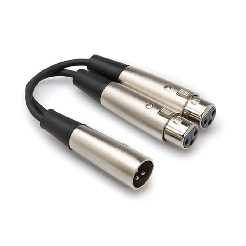 Hosa YXF119 YXF119 Dual XLR Female to XLR Male - 6" image 1