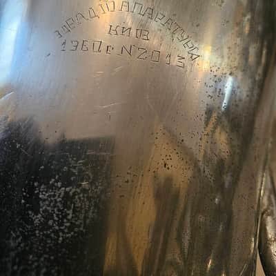 Helicon Eb Tuba Soviet 3 Valves Brass Pipe Wind Instrument Horn USSR Vintage and Rare image 9