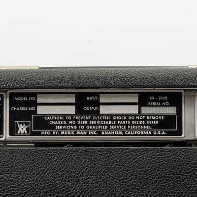1980 Music Man 112RD Sixty Five 65W 1x12 Tube Combo Amp w/ Footswitch image 7