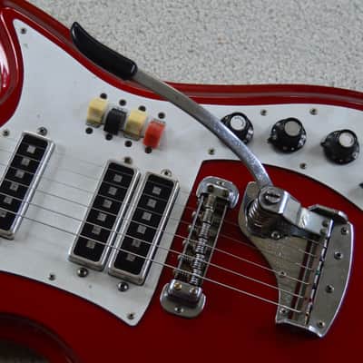 Teisco ET 312 Sharkfin c. 1965 - Red image 3