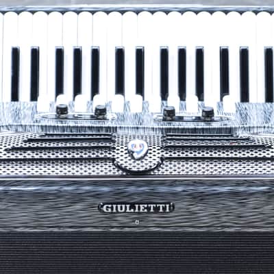 Giulietti Musette Model 120-Bass 41-Key Gray Piano Accordion w/Case #17568 image 5
