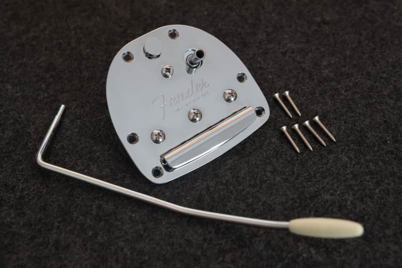 Fender MIJ Jaguar / Jazzmaster Tremolo Tailpiece and Tremolo Arm image 1
