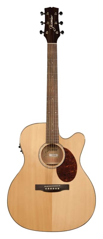 Jasmine JO37CE-NAT Orchestra Style Acoustic Electric Guitar. Natural Finish image 1