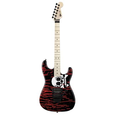 Charvel Warren DeMartini Signature San Dimas Electric Guitar - Blood and Skull image 2