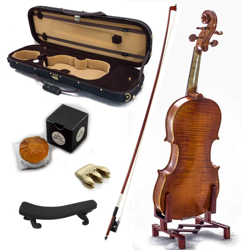 SKY 4/4 Full Size Antique Style Professional Handmade VN401 Violin Kit w Case Bow Rosin Mute image 1