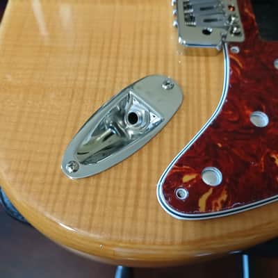 Mighty Mite Strat Style Body (Flame Top - Natural) image 6