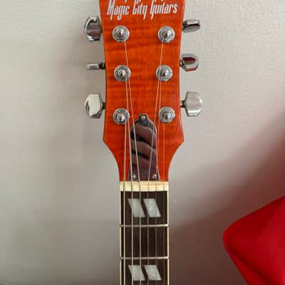 Magic City Guitars Zebra Flame 2024 - Orange image 2