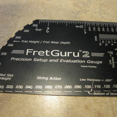 FretGuru 2 Precision 8-in-1 Guitar String Action Gauge Fret Rocker Setup and Evaluation Pro Luthier image 2