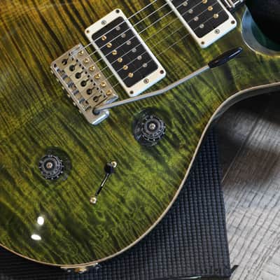 2015 PRS 30th Anniversary Custom 24 10 Top Electric Guitar Flamed Jade + OHSC image 6