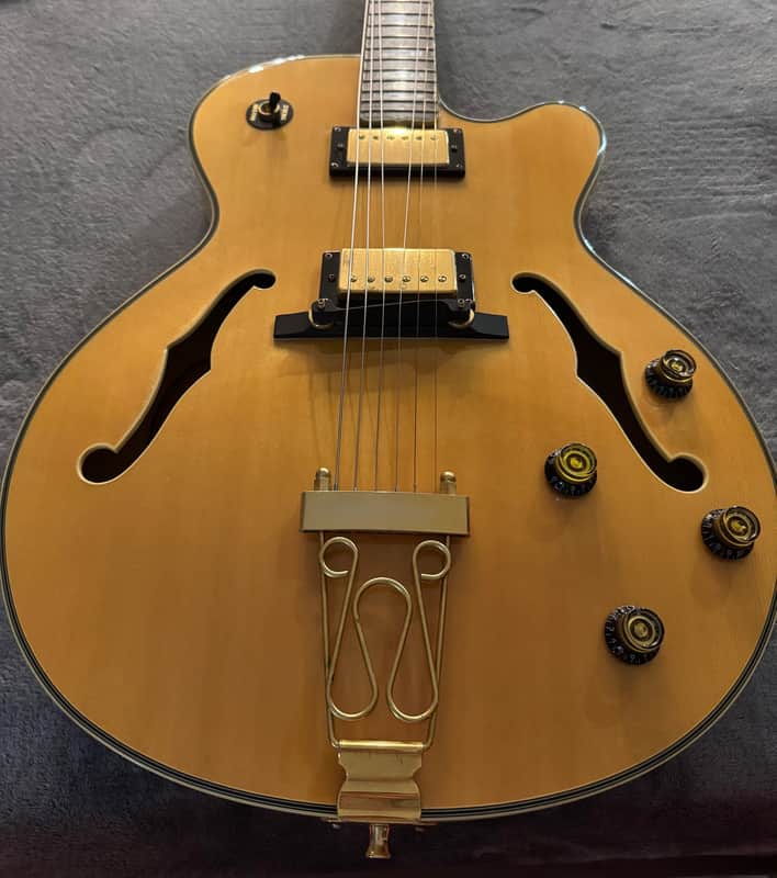 Epiphone Emperor II Hollowbody Archtop Electric Guitar – Natural – 2006 – w/ Soft Case image 1