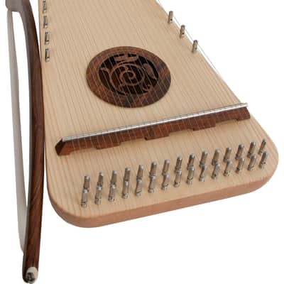 Alto Psaltery & Bow Package Includes: Roosebeck Left Hand Handed Rounded Alto Psaltery & Bow + Extra image 2