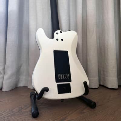 Halo Salvus-6 Baritone Solid White Satin 2022 w/ EverTune, Fishman Fluence & Rechargeable Battery image 2