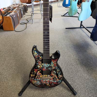 New 2026 PRS SE Limited Edition Ed Sheeran Signature Hollowbody I Piezo Baritone Electric Guitar - Cosmic Splash with SE Gigbag image 2