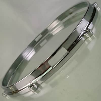 *Ajax 14" Die-Cast Snare Drum Resonant Side Rim/Hoop 8-Lug Chrome Vintage 60s image 3