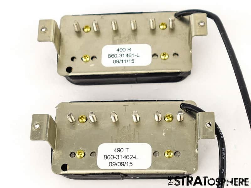 USA Gibson 490T & 490R Humbucker PICKUP SET Black Les Paul SG SALE