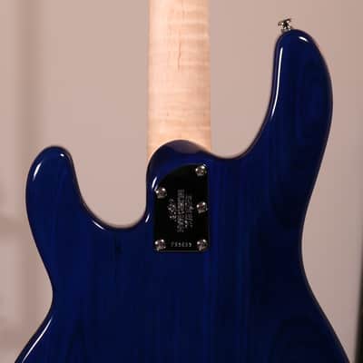 MusicMan Stingray Special BFR - Figured White Maple Fingerboard, Paua Blue Burst image 13