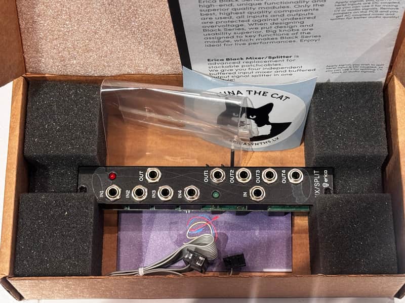 Erica Synths Black Mixer / Splitter V2 2014 - Present - Black image 1