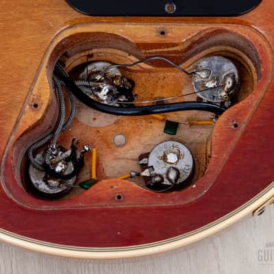 1973 Gibson Les Paul Custom Vintage Guitar Cherry Sunburst w/ T Tops, Case image 15