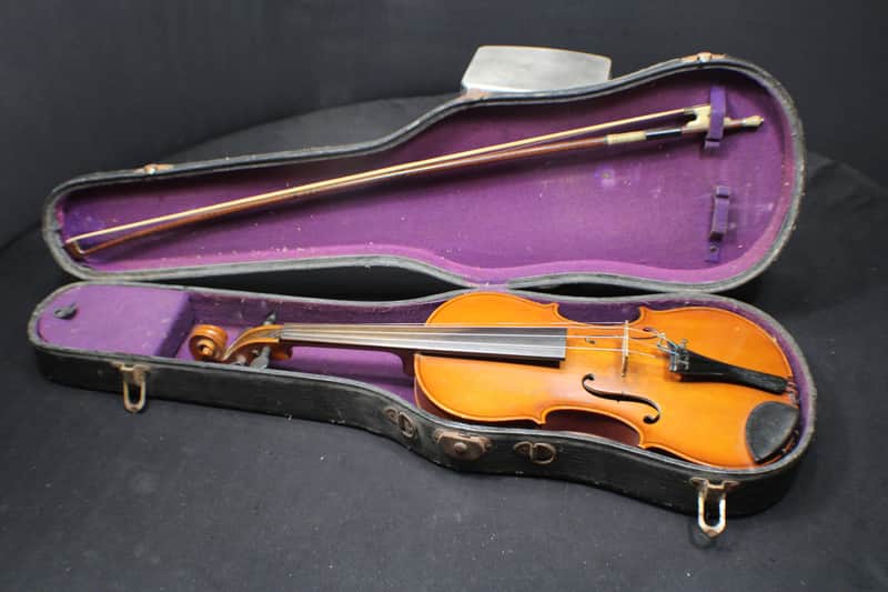 A Vintage Antonius Stradivarius Full Size 4/4 Violin, Bow & Case Ready to Play # 10 V image 1