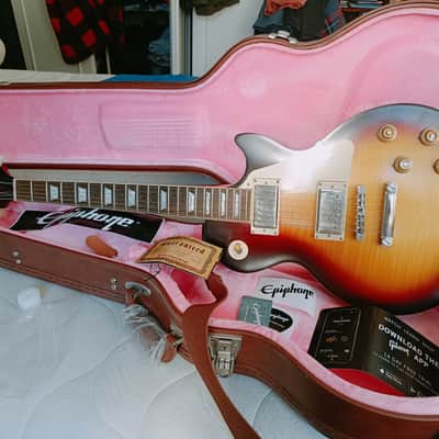 Epiphone Inspired By Gibson Les Paul 1959 Std  Outfit ADB 2022 - Aged Dark Burst image 5