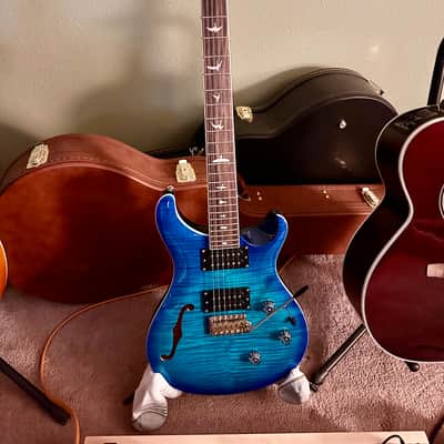 PRS SE Custom 24 Semi-Hollow Piezo 2025 - Lake Blue image 3