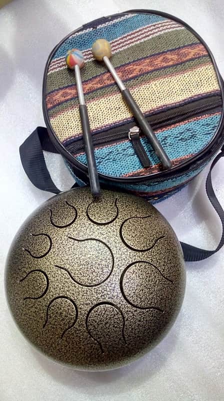 Yoga drum,Tongue Drum/Handpan/steel drum/Hung drum,10" accurate tuned 432hz,C scal 9 notes image 1