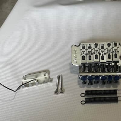 2000's Jackson Dinky Guitars JT-580 Chrome Licensed Floyd Rose Tremolo Guitar Bridge Upgraded Brass Block image 1