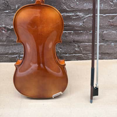 Josef Florenz Luby (Schonbach) 4/4 Violin Outfit w/ Bow & Hard Case – Used – Needs Chinrest Hardware Replacement image 9