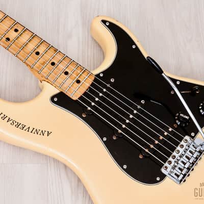 1980 Fender Stratocaster 25th Anniversary Model Vintage Guitar Pearl White w/ Case image 7