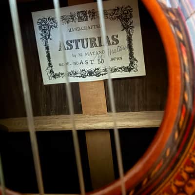 Asturias 50 “Signed Matano” Classical Guitar 1970s - Glossy image 9