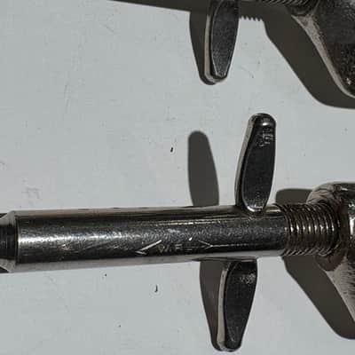 WFL Clip on bass drum spurs Early 1900’s - Nickel image 6