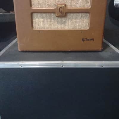Gibson BR-6, 10 watt amplifier "1948-1954" - Brown, gold grill image 1