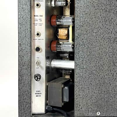 Silvertone 1482 Amp - 1963-1968 - 15w - Lil’ Texas Speaker - Gray Tolex image 7