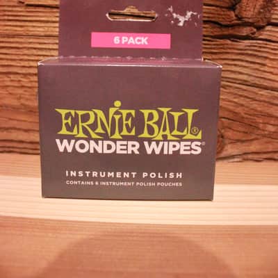 Ernie Ball Wonder Wipes Instrument Polish, 6-pack image 1