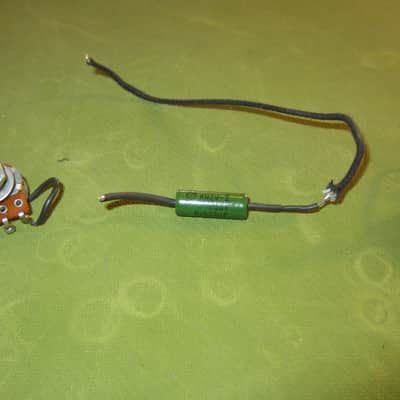 1940s Silvertone Lap Steel Pots and Tone Capacitor image 2