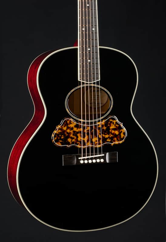 Bourgeois SJ Oval Hole Mahogany and Aged Tone Adirondack Spruce Black Top Custom NEW image 1