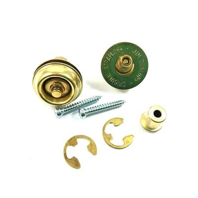 Dunlop Strap Locks - Guitar - Flush Mount Strap Retainer System Brass