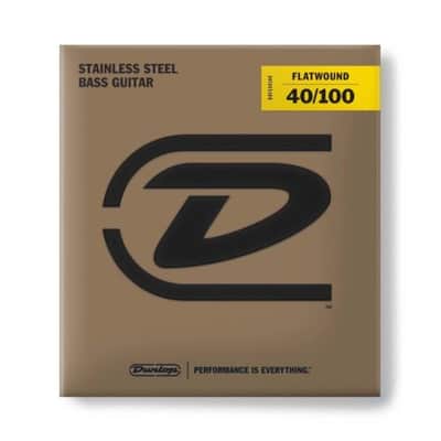 Dunlop Stainless Steel Flatwound Bass Strings 40-100 image 3