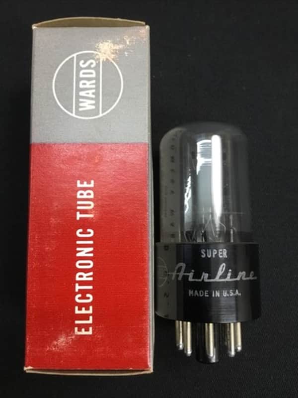 NOS WARDS (RCA) 12SL7GT Black Plates AUDIO PREAMP VACUUM TUBE Tested E.1390-D image 1