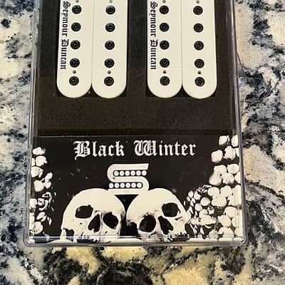 Seymour Duncan Blackened Black Winter Set **Trembucker Bridge** - White w/ Black image 1