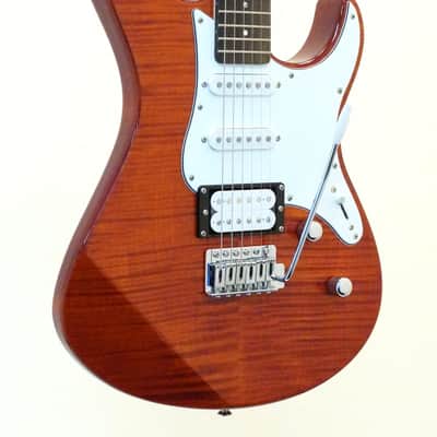 Yamaha PAC212VFM-CB Pacifica Flamed Maple Caramel Brown image 1