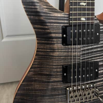 PRS Custom 24 Wood Library 2021 - Charcoal Satin Torrefied Maple Neck Brazilian Rosewood Fretboard image 2