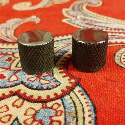 (2) VINTAGE 1978 FENDER KNURLED CHROME KNOBS - TELECASTER, PRECISION image 7