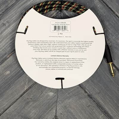 Pig Hog Rasta PCH10RAR 10ft Straight to Right Angle Instrument Cable image 2