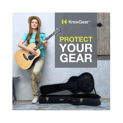 Knox Gear KN-GC02 40-Inch Hard Shell Acoustic Concert Guitar Case image 12