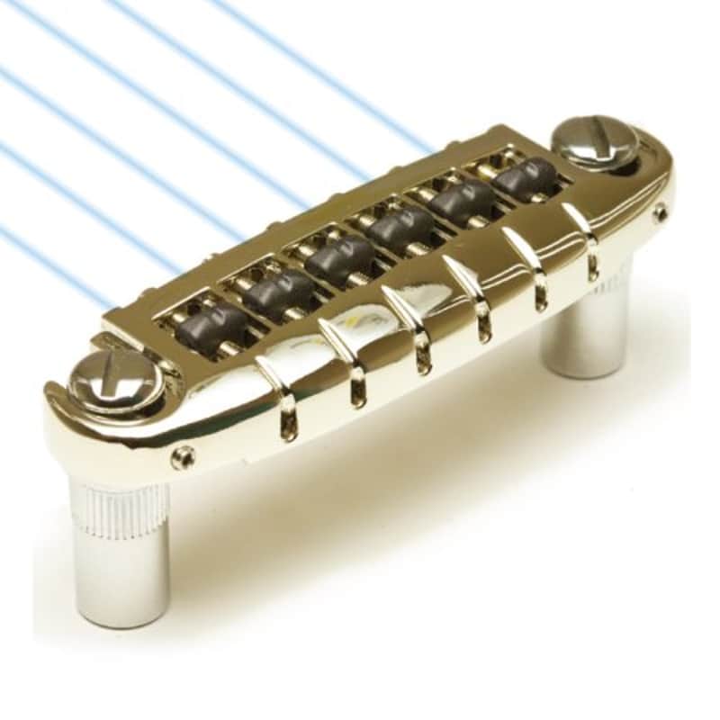 Graph Tech GHOST Loaded ResoMax NW1 NICKEL Wraparound Bridge with MIDI Pickup image 1