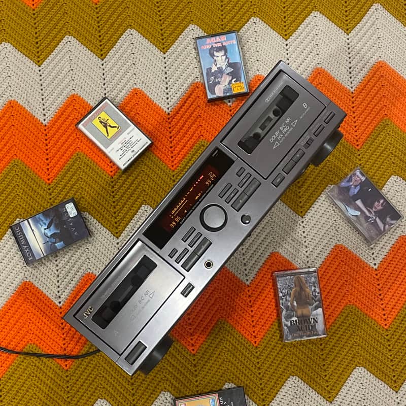 JVC Double Tape Deck 1980’s - Perfect Sounding Unit! - Crystal Clear and Huge Sound! - Beautiful Machine! - image 1